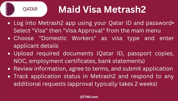 Application process for maid visa metrash2