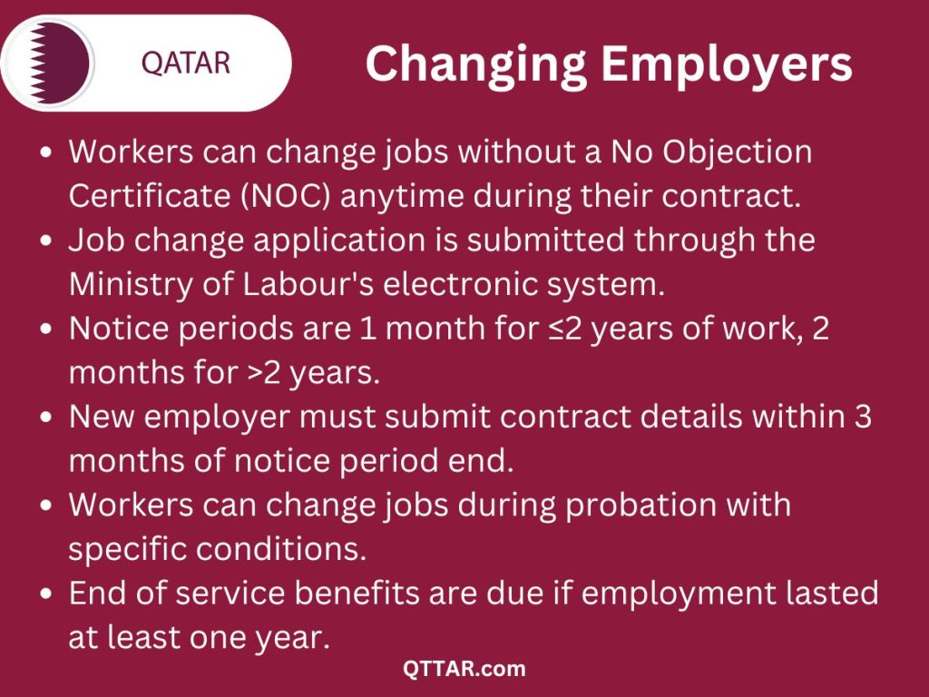 Changing job Qatar