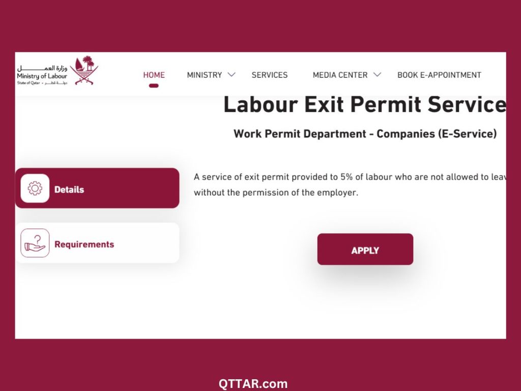 Labour exit permit service Qatar details