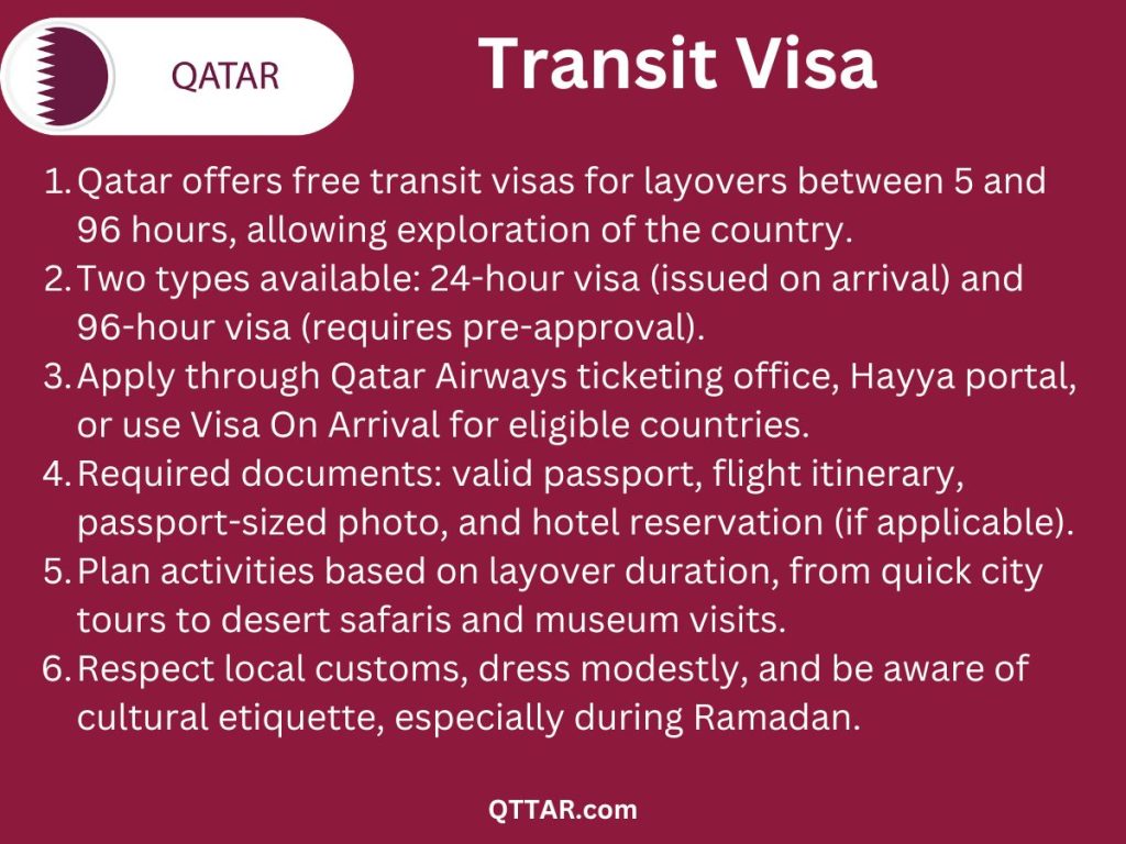 Overview of Qatar transit visa