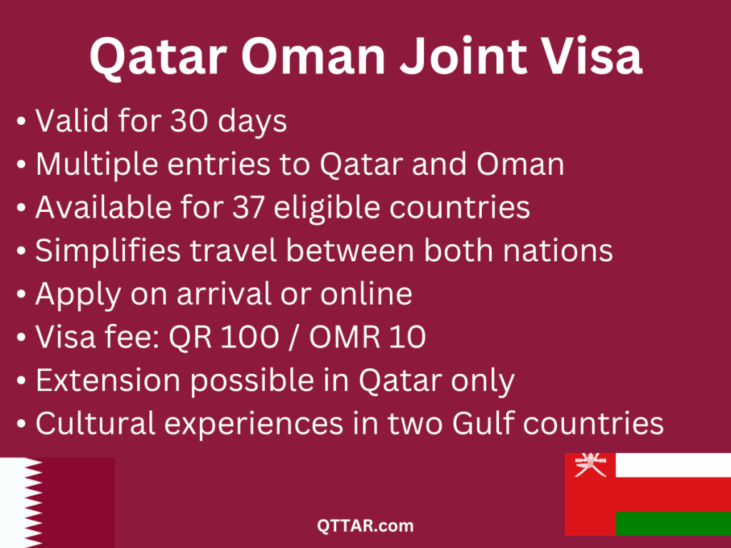 Qatar Oman Joint Visa details