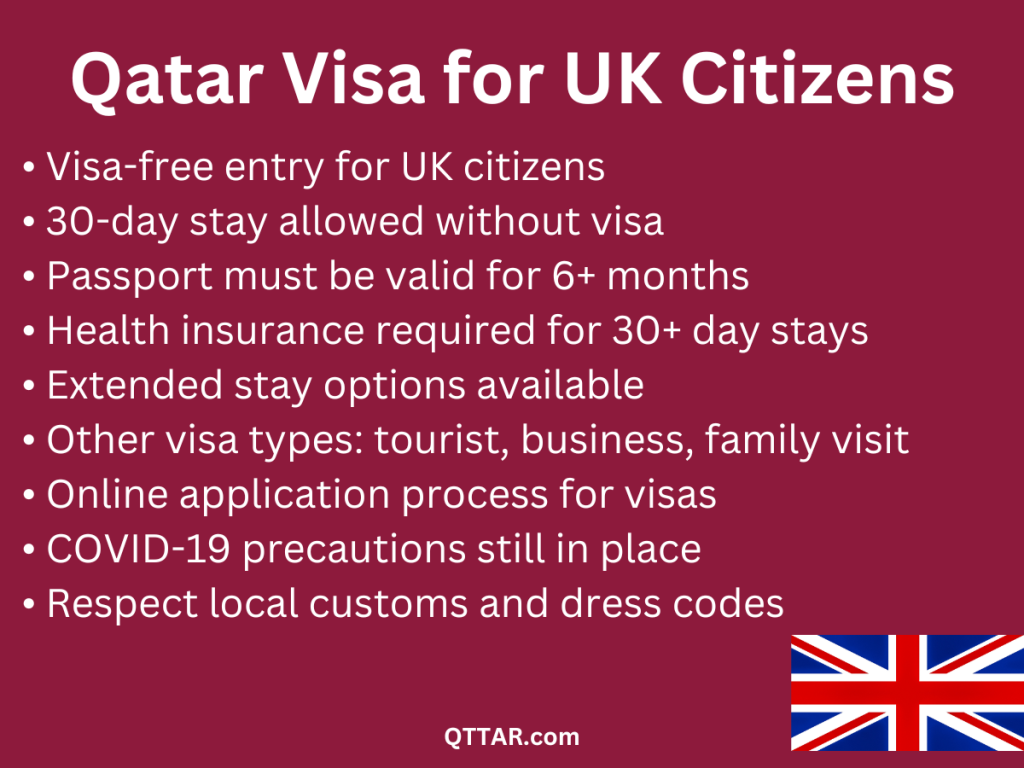 Qatar Visa for UK Citizens