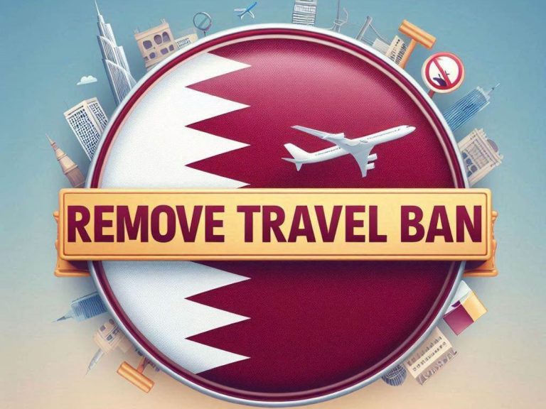 Qatar remove travel ban procedure