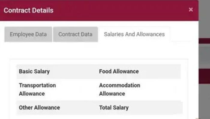 Contract salary ALDSA