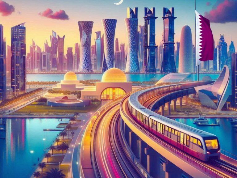 Doha festival city through Metro