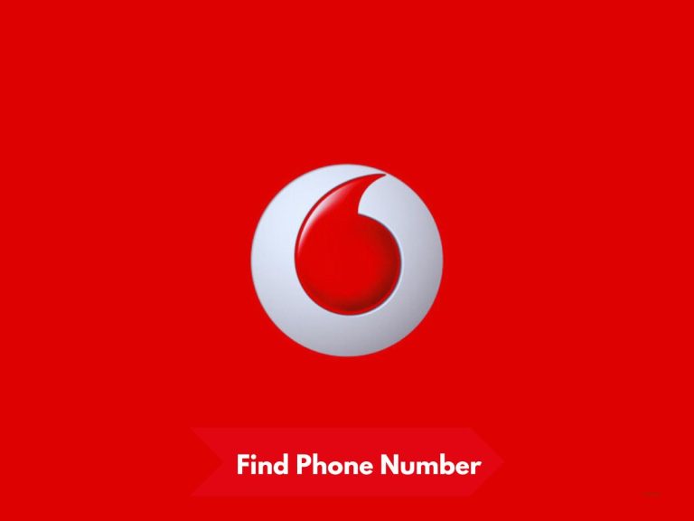 How to find Vodaphone phone number