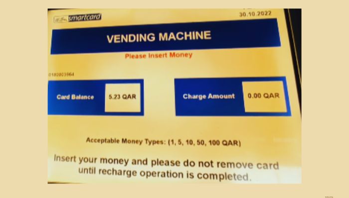 Karwa Bus app for recharging card through vending machine