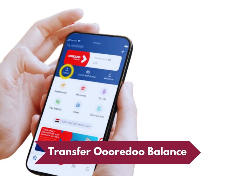 Ooredoo balance transfer process