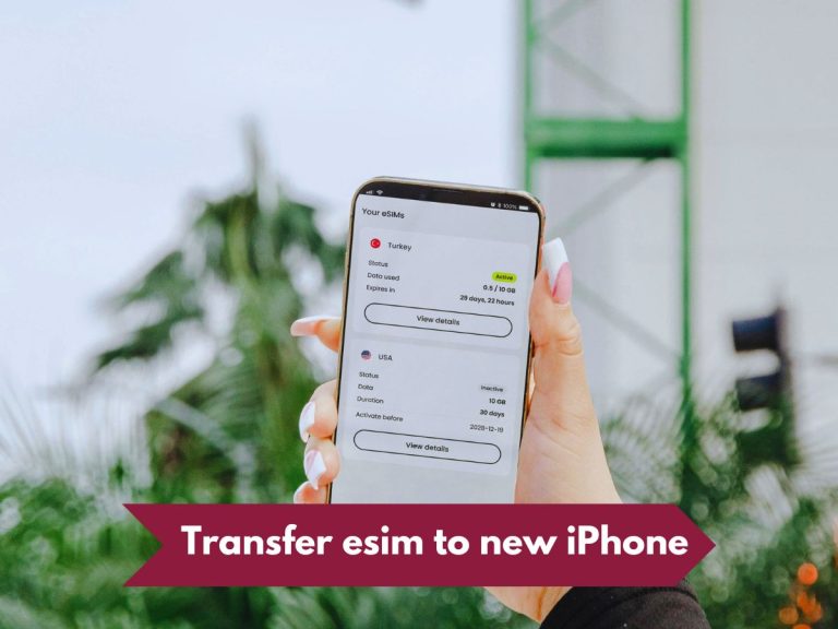 Transfer esim to new iPhone Qatar